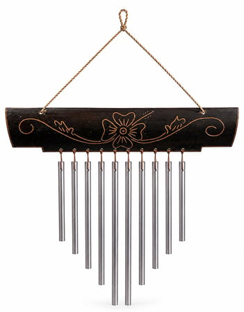 Bambu Metal Çubuklu Rüzgar Çanı