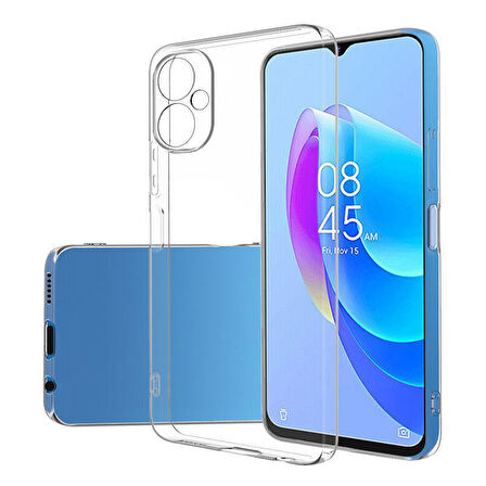 Tecno Camon 19 Neo Kılıf Şeffaf İnce Esnek Silikon Kılıf Zipax-Süper
