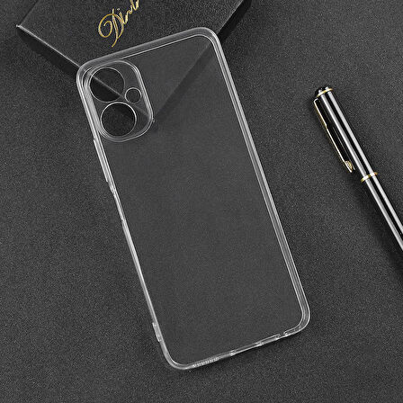 Tecno Camon 19 Neo Kılıf Şeffaf İnce Esnek Silikon Kılıf Zipax-Süper
