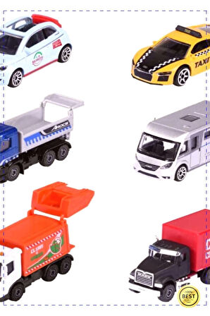 ba Majorette Şehir Araçları 7,5 cm 212057500 Kız Oyuncakları Erkek Cocuk Egitici Montessori Oyuncak
