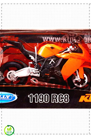 1 Adet 1:10 1190 RC8 Model Motosiklet Kız Oyuncakları Erkek Cocuk Egitici Montessori Oyuncaklar
