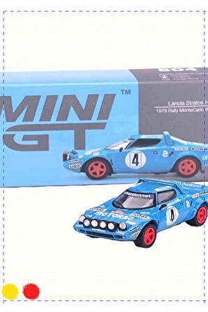 1 Adet Mini GT 1:64 Lancia Stratos Rally MonteCarlo Winner Erkek Kız Cocuk Egitici Oyuncaklar