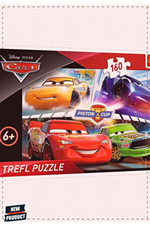 1 Adet PUZZLE-15356 Disney Cars 3 160 Parça Puzzle Kız Cocuk Erkek Cocuk Egitici Montessori Oyuncak