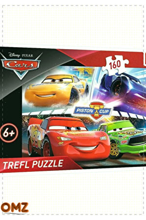 1 Adet PUZZLE-15356 Disney Cars 3 160 Parça Puzzle Kız Cocuk Erkek Cocuk Egitici Montessori Oyuncak