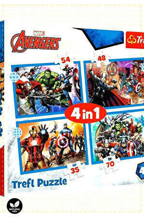 1 Adet PUZZLE-34386The4IN1Puzzle Kız Cocuk Erkek Cocuk Egitici Montessori Oyuncaklar