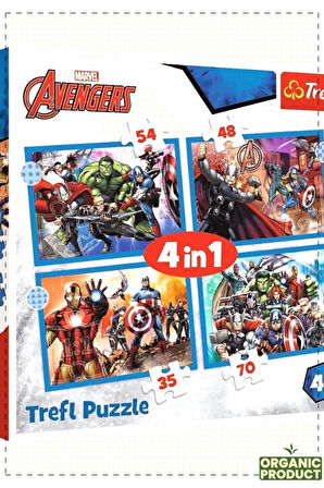 1 Adet PUZZLE-34386The4IN1Puzzle Kız Cocuk Erkek Cocuk Egitici Montessori Oyuncaklar