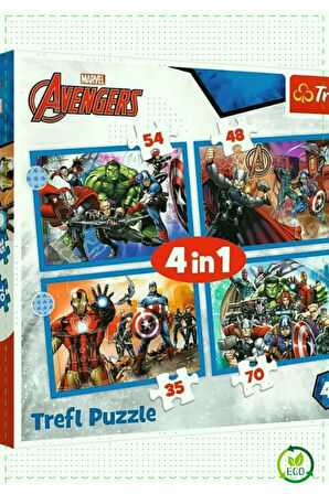 1 Adet PUZZLE-34386The4IN1Puzzle Kız Cocuk Erkek Cocuk Egitici Montessori Oyuncaklar