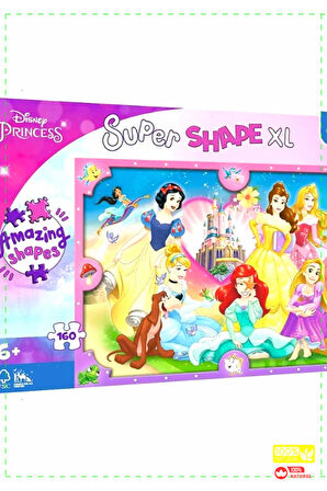1 Adet Princess 160 Parça XL Çocuk Puzzle - Kız Erkek Oyuncakları Cocuk Egitici Montessori Oyuncakl