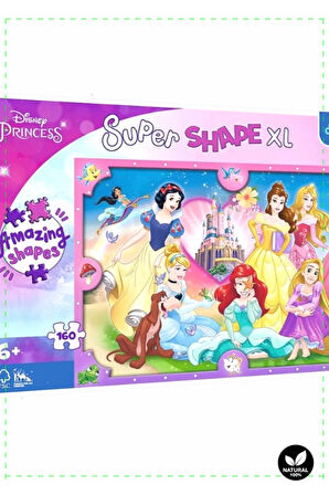 1 Adet Princess 160 Parça XL Çocuk Puzzle - Kız Erkek Oyuncakları Cocuk Egitici Montessori Oyuncakl