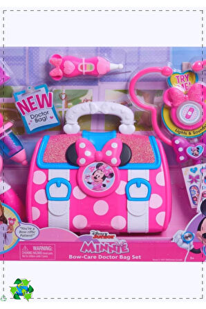 1 Adet Minnie Doktor Çantası Seti 89755 Kız Cocuk Oyuncak Erkek Cocuk Egitici Montessori Oyuncakla