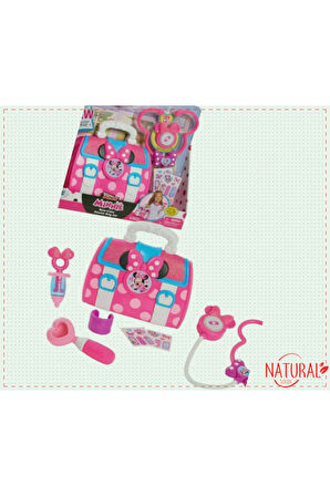 1 Adet Minnie Doktor Çantası Seti 89755 Kız Cocuk Oyuncak Erkek Cocuk Egitici Montessori Oyuncakla
