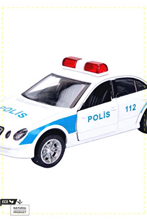 1 Adet 1:32 Maxx Wheels Sesli ve Işıklı Polis Arabası Kız Oyuncakları Erkek Cocuk Egitici Montessor