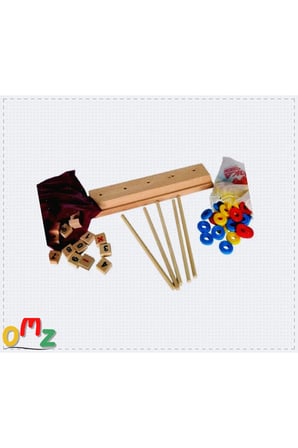 1 Adet 5206 Abaküs ve İşlem Seti Kız Cocuk Erkek Cocuk Egitici Montessori Oyuncaklar