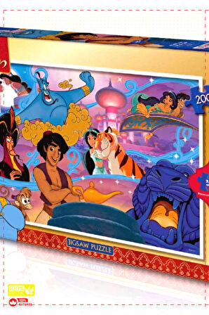 1 Adet KS Aladdin Puzzle 200 Parça Egitici Kız Erkek Cocuk Oyuncak Montessori Oyuncaklar