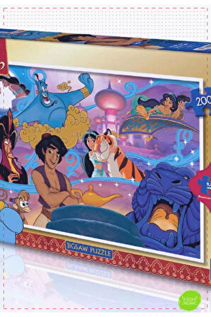 1 Adet KS Aladdin Puzzle 200 Parça Egitici Kız Erkek Cocuk Oyuncak Montessori Oyuncaklar