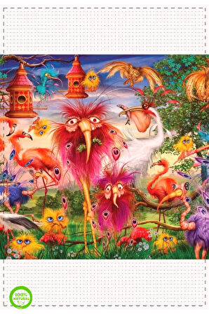 1 Adet KS Ugly Birds 1000 Parça Puzzle Kız Oyuncakları Erkek Cocuk Egitici Montessori Oyuncak