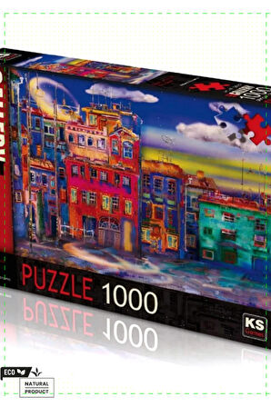 1 Adet moon 1000 Parça Puzzle Kız Erkek Cocuk Egitici Montessori Oyuncaklar Naturel
