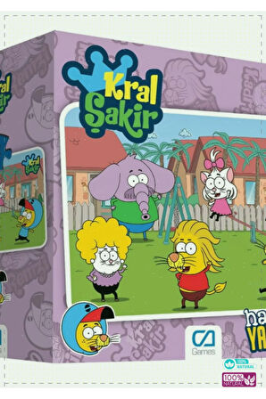 1 Adet Kral Şakir 24 Parça Yer Puzzle Kız Erkek Oyuncakları Cocuk Egitici Montessori Oyuncaklar
