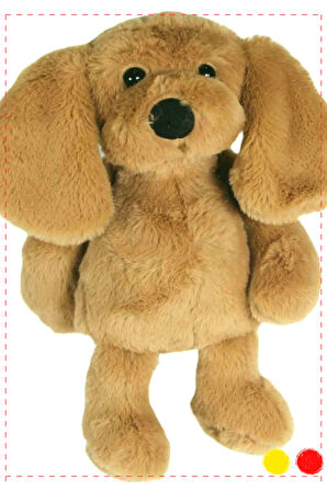 1 Adet Uyku Arkadaşı Köpek Peluş Camel 34 cm Kız Erkek Cocuk Egitici Montessori Oyuncaklar Naturel