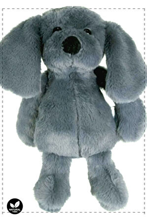 yku Arkadaşı Köpek Peluş Antrasit 34 cm Kız Erkek Cocuk Egitici Montessori Oyuncaklar Saglıklı Ürün