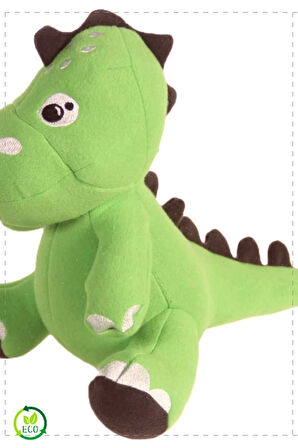 Dino Peluş Oyuncak Yeşil 25 cm Kız Cocuk Erkek Cocuk Montessori Oyuncaklar Egitici