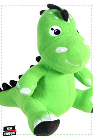 Dino Peluş Oyuncak Yeşil 25 cm Kız Cocuk Erkek Cocuk Montessori Oyuncaklar Egitici