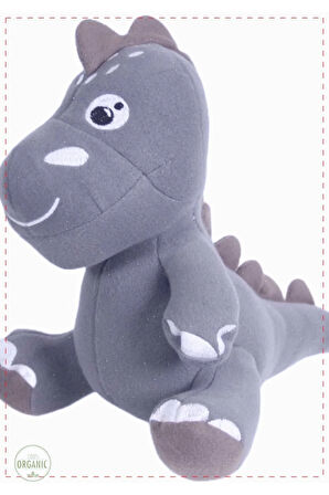 Dino Peluş Oyuncak Gri 25 cm Erkek Kız Cocuk Oyuncakları Egitici Montessori Oyuncaklar