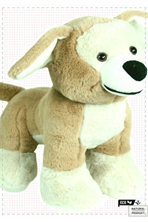 1 Adet Uyku Arkadaşı Peluş Kahve Köpek 40cm Kız Cocuk Oyuncak Erkek Cocuk Egitici Montessori