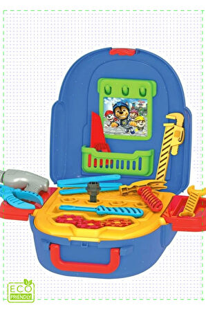 1 Adet Patrol Tamir Seti Sırt Çantası -Fentoys Kız Oyuncakları Erkek Cocuk Egitici Montessori Oyunc