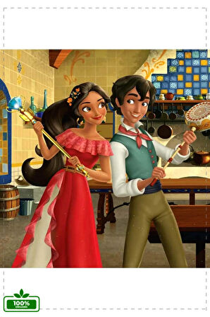 1 Adet KS Elena Avalor 50 Parça Puzzle Kız Erkek Oyuncakları Cocuk Egitici Montessori Oyuncaklar