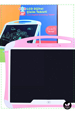1 Adet LCD Dijital Çizim Tableti 20 İnç Erkek Kız Cocuk Oyuncakları Egitici Montessori Oyuncaklar