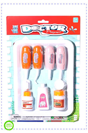 1 Adet Tepside Doktor Dişçi Seti -Birliktoys Kız Erkek Cocuk Egitici Montessori Oyuncaklar