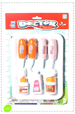 1 Adet Tepside Doktor Dişçi Seti -Birliktoys Kız Erkek Cocuk Egitici Montessori Oyuncaklar