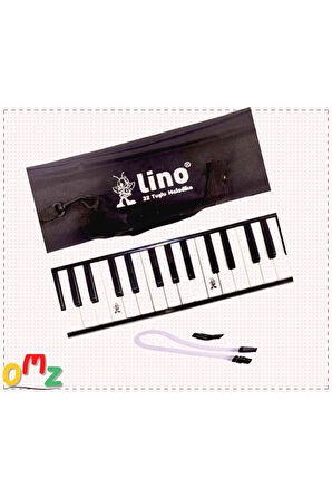 1 Adet Lino 32 Tuşlu Bez Çantalı Melodika Siyah Kız Oyuncakları Erkek Cocuk Egitici Montessori Oyu