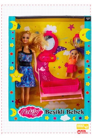 1 Adet Anlily Kutulu Beşikli Bebek Kız Cocuk Erkek Cocuk Montessori Oyuncaklar Egitici