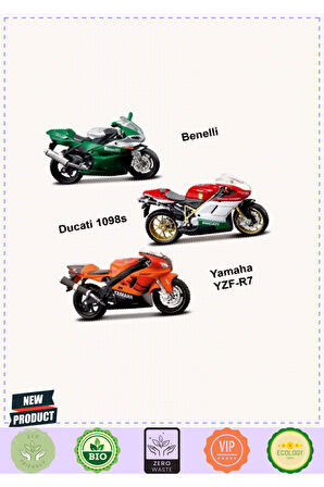 May 34007 Motorsiklet 1:18 -necotoys Kız Erkek Çocuk Oyuncakları Eğitici Oyuncaklar
