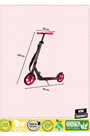 Evo Flexi Max 2 Tekerlekli Scooter Pembe Kız Erkek Çocuk Oyuncakları Eğitici Oyuncaklar
