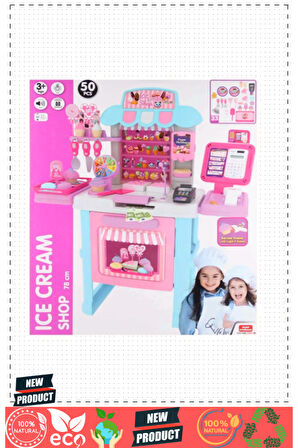 Yazarkasa Pastane Dondurma Seti 5 Litre Kız Erkek Çocuk Oyuncakları Eğitici Oyuncaklar