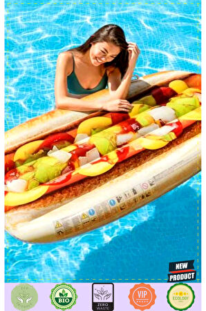 Hot Dog Yatak 173Cm 58771 5 Litre Kız Erkek Çocuk Oyuncakları Eğitici Oyuncaklar