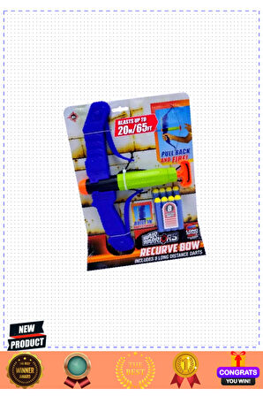 Air Warriors Recurve Bow 8 Mermili Sünger Dart Atan Yay Kız Erkek Çocuk Oyuncakları Eğitici O