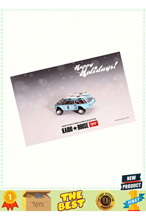 Mini GT 1/64 Datsun Kaido 510 Wagon 4x4 Winter Holiday Edition 1 Adet Kız Erkek Çocuk Oyuncakları Eğ