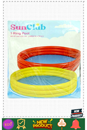 Jilonggg Sunclub 3 Boğumlu Havuz 157x25cm Kız Erkek Çocuk Oyuncakları Eğitici Oyuncaklar