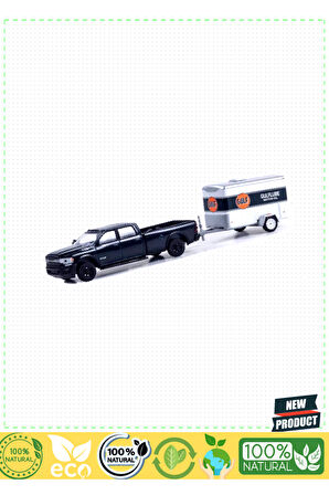 Greenlight 1/64 2023 Ram 2500 With Small Cargo Trailer Model Araba Kız Erkek Çocuk Oyuncaklar