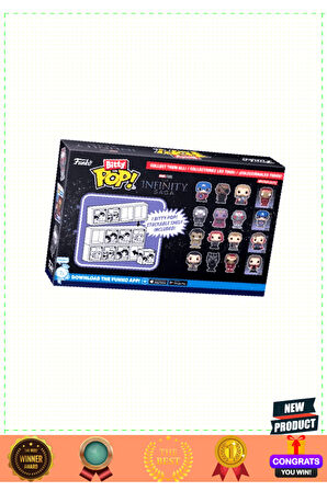 Funko Bitty Pop Figür Marveling Loki 4'lü Paket Kız Erkek Çocuk Oyuncakları Eğitici Oyuncakla