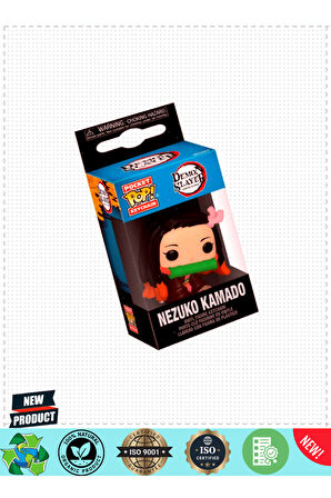 Funko Pop Figür Anahtarlık Demon Slayer Nezuko Kamado Kız Erkek Çocuk Oyuncakları Eğitici Oyu