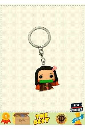 Funko Pop Figür Anahtarlık Demon Slayer Nezuko Kamado Kız Erkek Çocuk Oyuncakları Eğitici Oyu