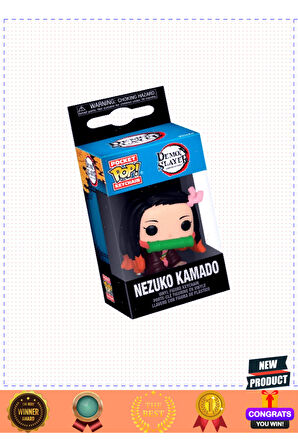 Funko Pop Figür Anahtarlık Demon Slayer Nezuko Kamado Kız Erkek Çocuk Oyuncakları Eğitici Oyu