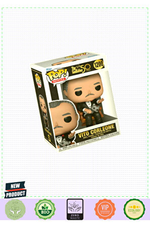 Funko Pop Movies The Godfather 50th Anniversary Vito Corleone With Cat #1200# Kız Erkek Çocuk
