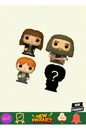 Funko Bitty Pop Harryyy Potterrrr Hermione 4'lü Paket Kız Erkek Çocuk Oyuncakları Eğitici Oyu