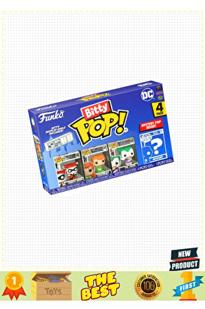 Funko Bitty Pop Dc Harley Quinn 4'lü Paket Kız Erkek Çocuk Oyuncakları Eğitici Oyuncaklar